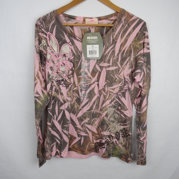 Mossy Oak Tops - Mossy Oak Size XL Pink Camo Shirt Long Sleeve NWT